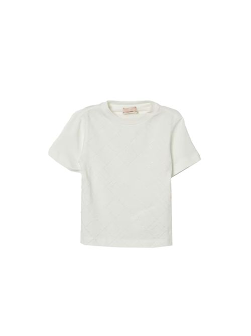 T-shirt, bambina, logata. ELISABETTA FRANCHI | EGTS097 0 JE0060004